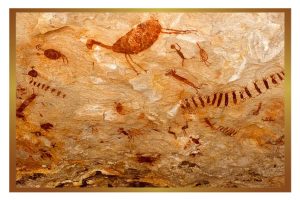 Serra da Capivara cave painting in Brazil