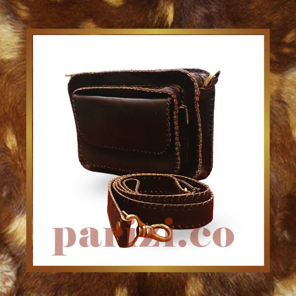 Leather shoulder bag 13