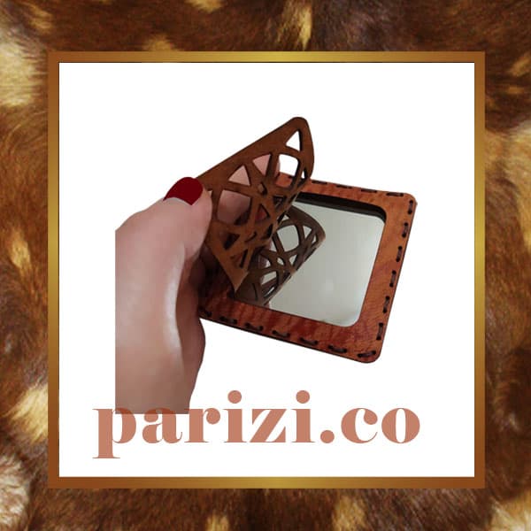 Handmade Leather Pocket Mirror