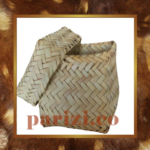 Square wicker basket