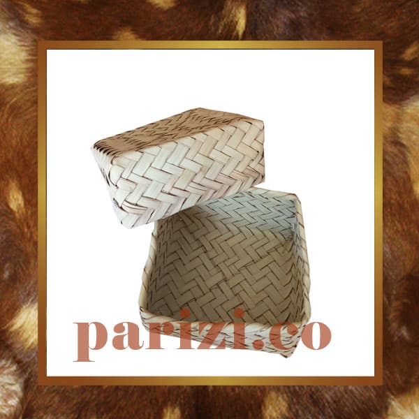 Square wicker box