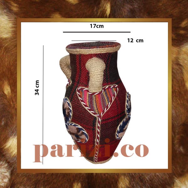 Handwoven carpet Vase