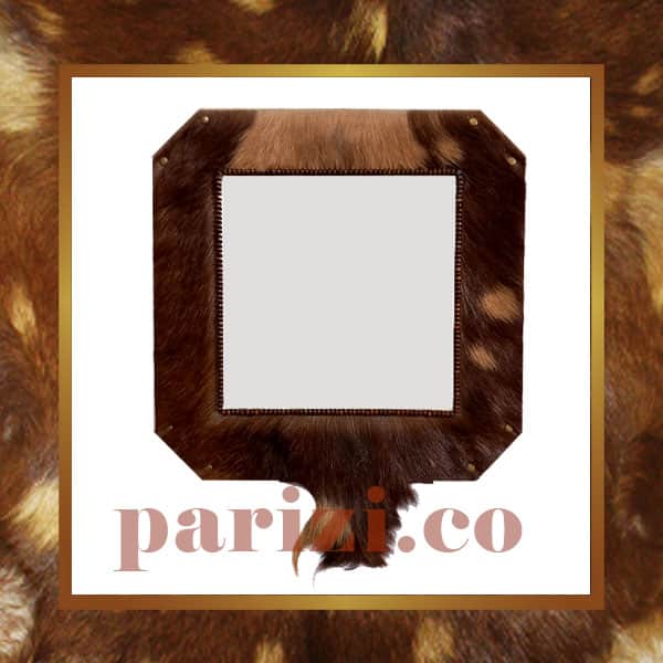 Handmade Leather Wall Mirror
