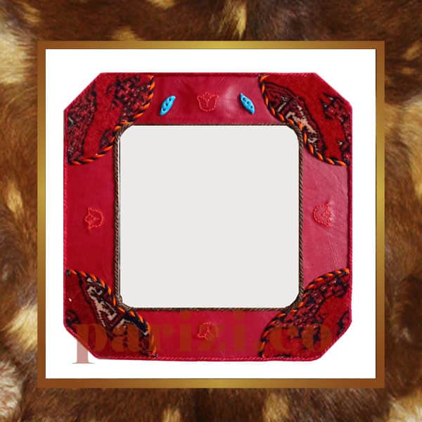 Persian Leather Decorative Wall Mirror
