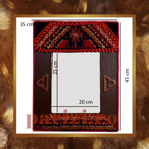 Traditional leather Mirror