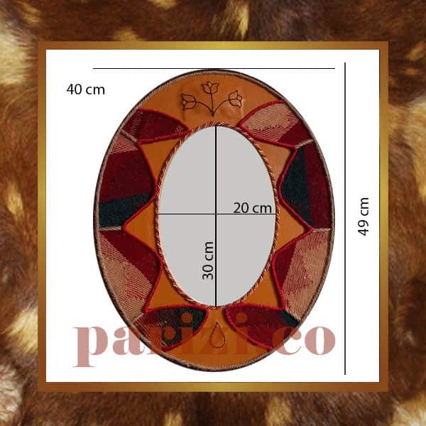 Traditional oval mirror