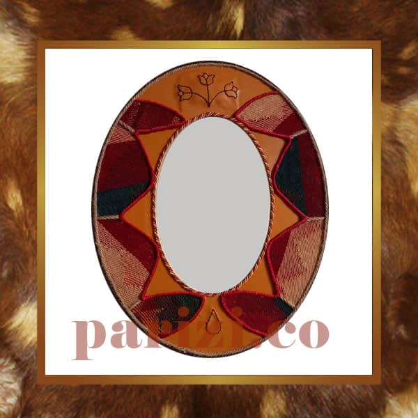 Traditional oval mirror