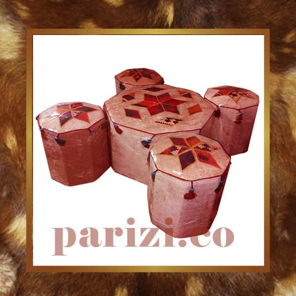Handmade Polygon Pouf